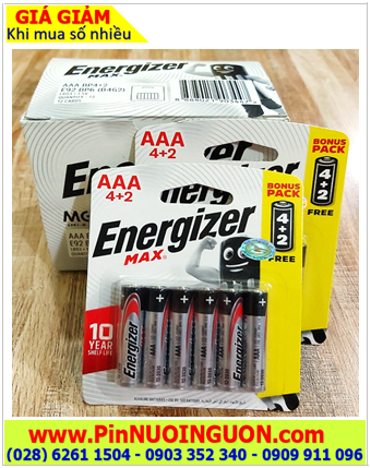 COMBO 1hộp 12vỉ = 72viên Pin Alkaline 1.5v AAA Energizer Max E92-BP2 /LR03 chính hãng  _Giá chỉ 839.000đ/Hộp 72viên